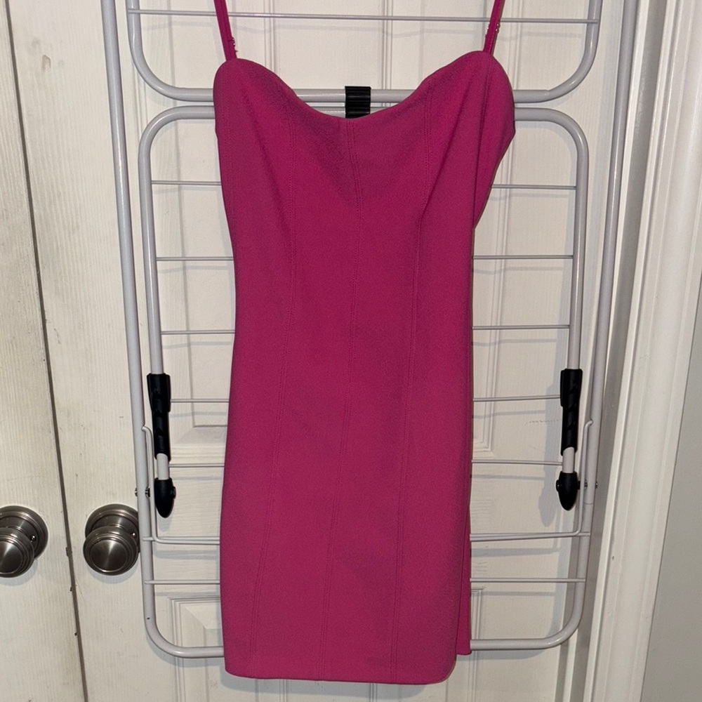 Abercrombie & Fitch Pink Midi Slip Dress Spaghetti Strap Cocktail